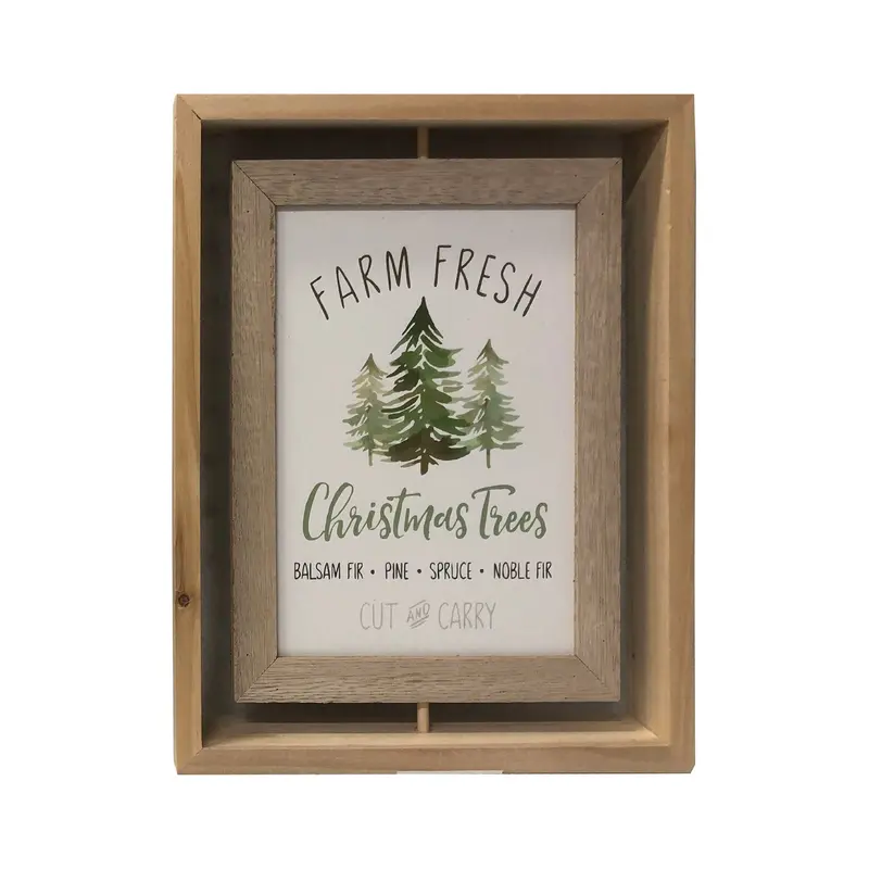 Wooden Table Decor 11" HT