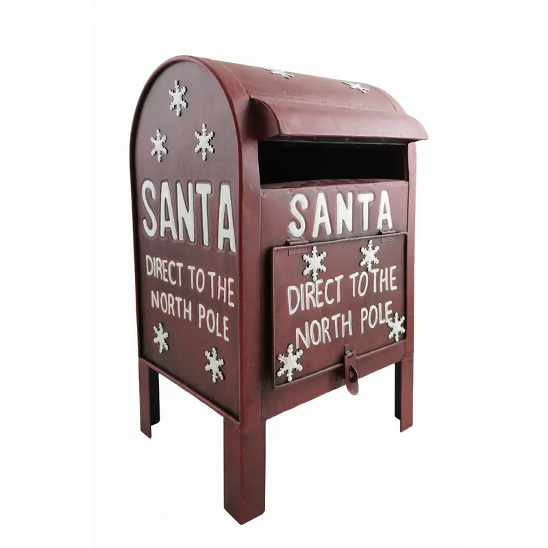 Xmas Metal Santa Mailbox