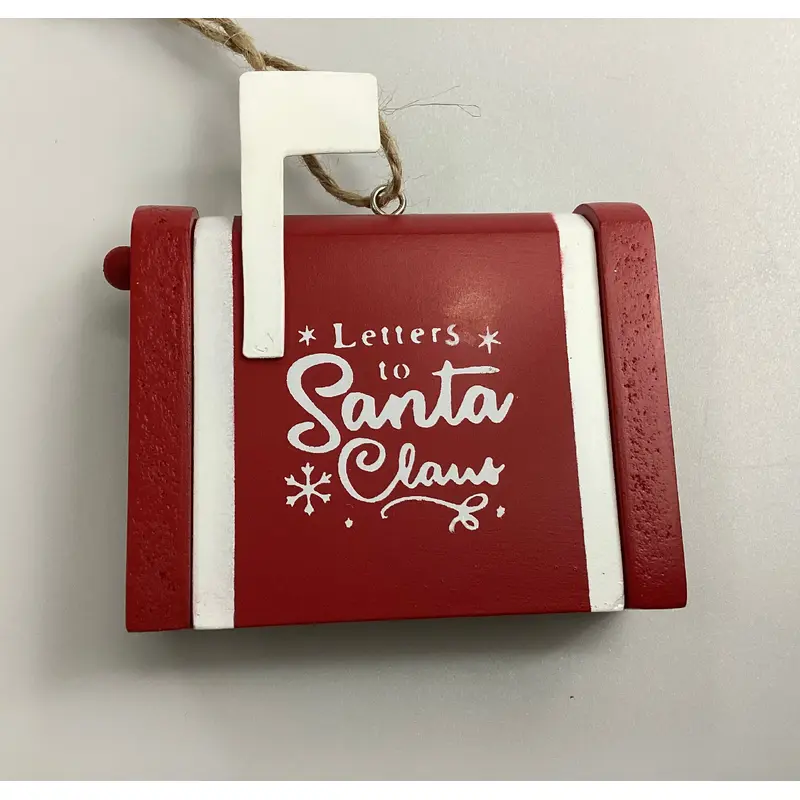 Xmas Santa mailbox - red