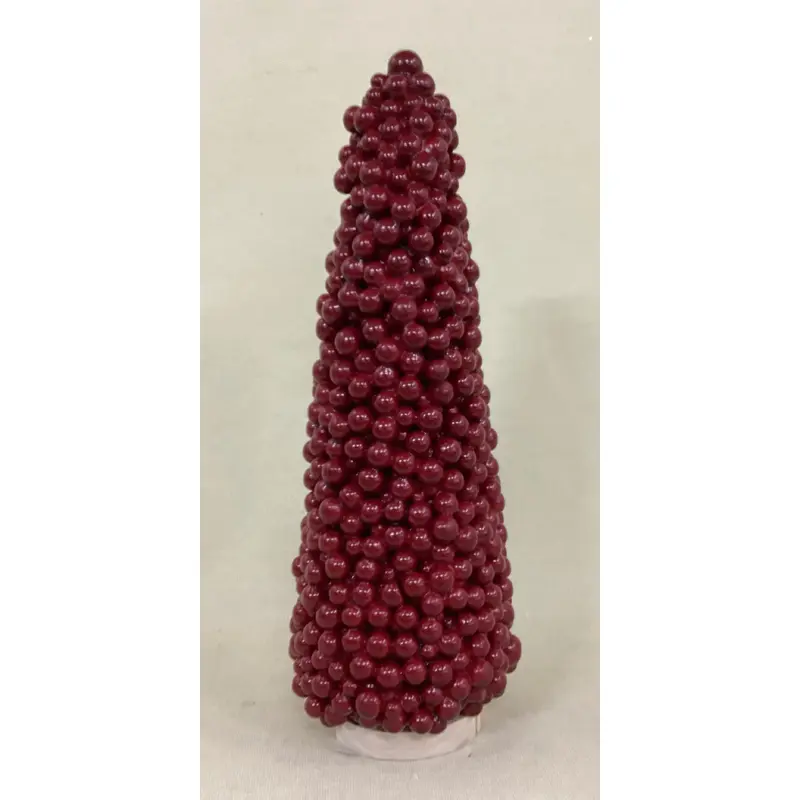 10.5" Red Berry Cone Tree