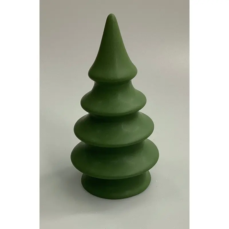 5" HT Small Green Ceramic Tree