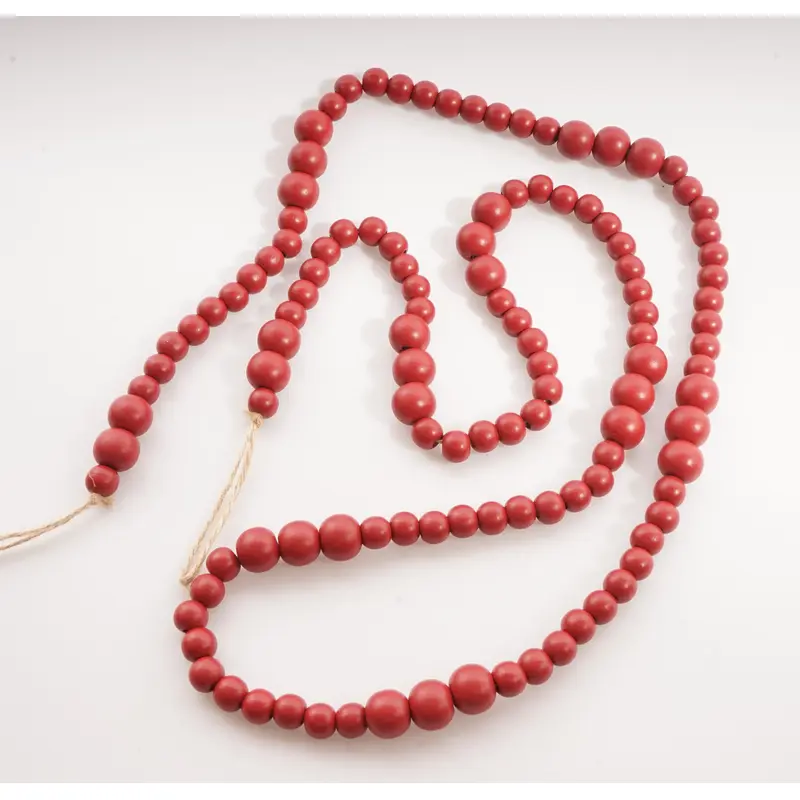 6 Ft. L. Bead Garland Red