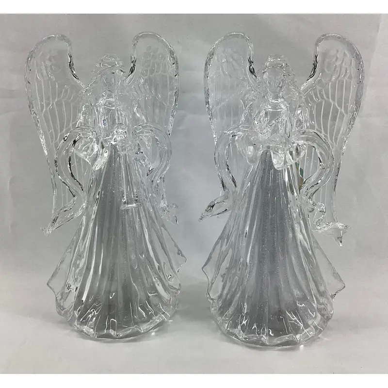 Acrylic Standing Angels with northen lights