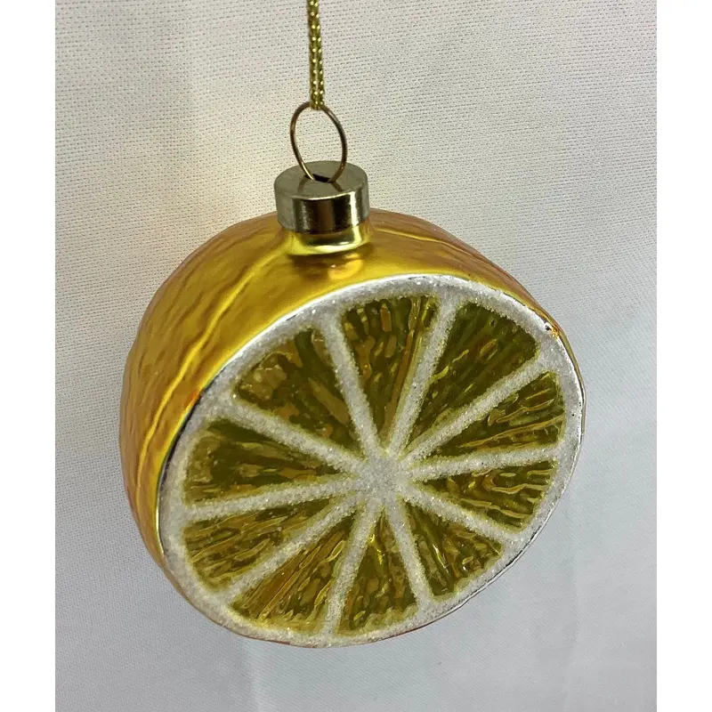 Glass Lemon Ornament