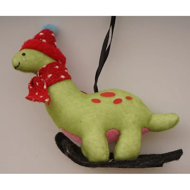 Green Dinosaur Ornament
