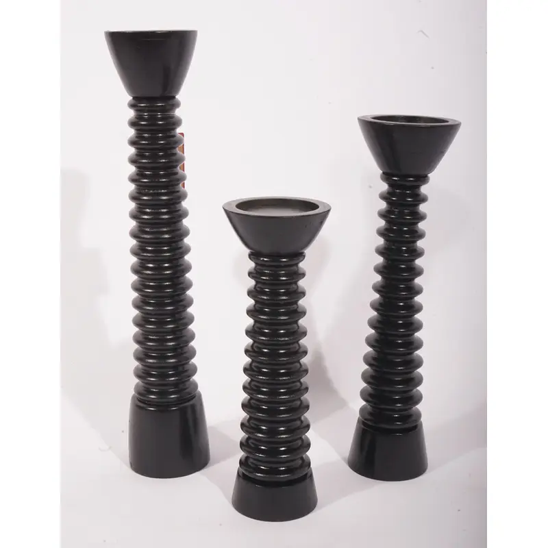 Wooden Candle Holder S/3