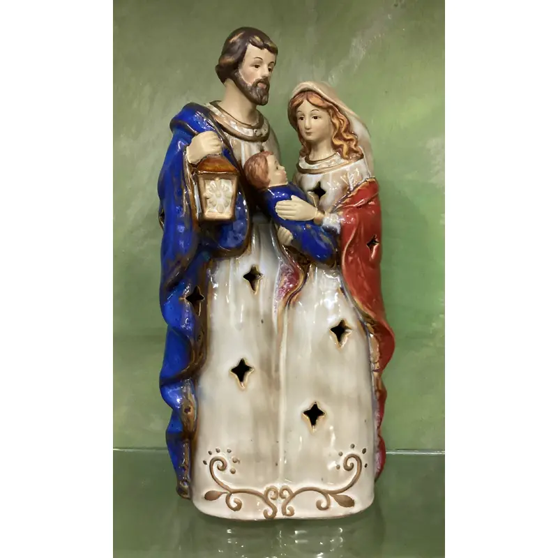 Xmas Polyresin Nativity/Holy Family.