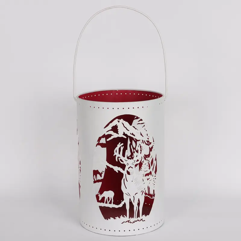 8 X 8 X 12"H CHRISTMAS CONTAINER DECOR