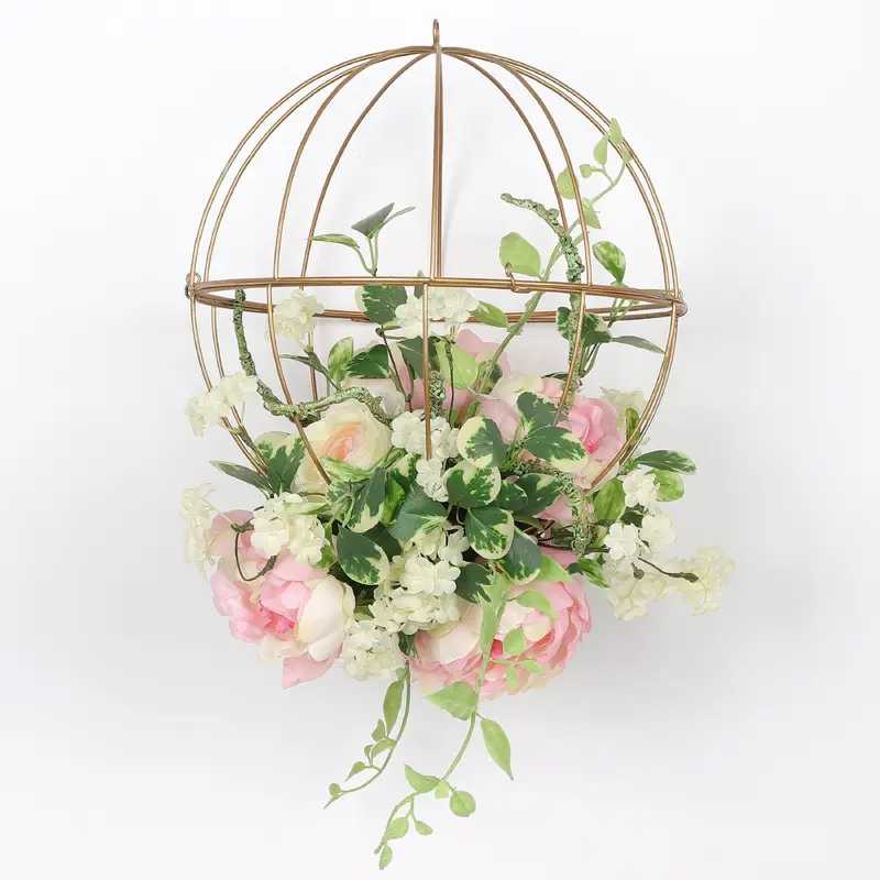 Spring Flowers with Wire Ball