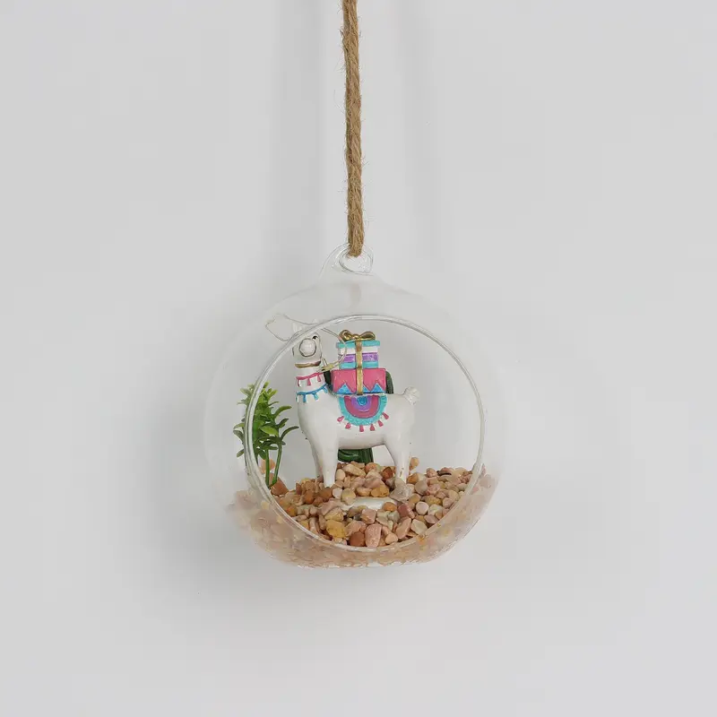 Spring Hanging Decor  on a Glass Base
