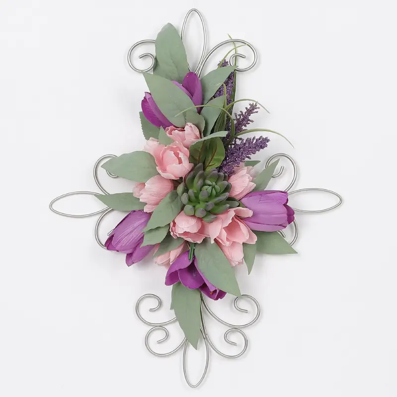 Spring Pink & Purple Wall Decoration