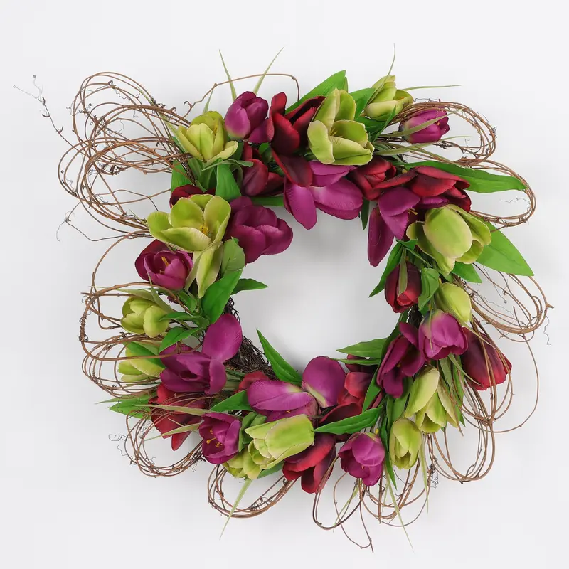 Spring Tulip Wreath
