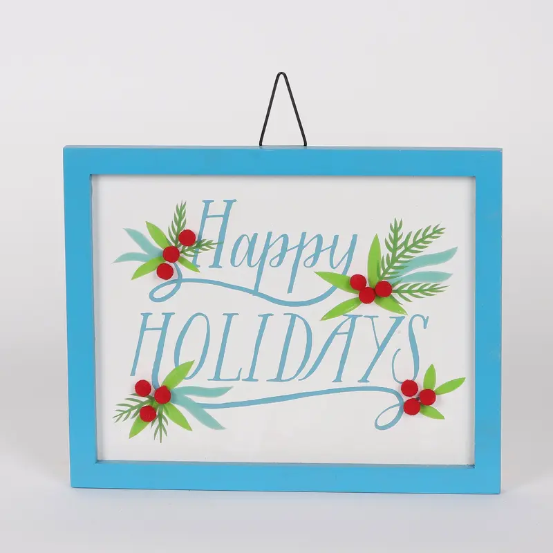 Xmas Hanging Wooden Signage