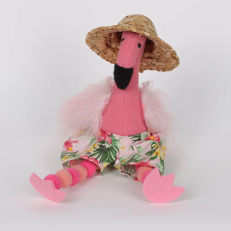 Spring Sitting Flamingo