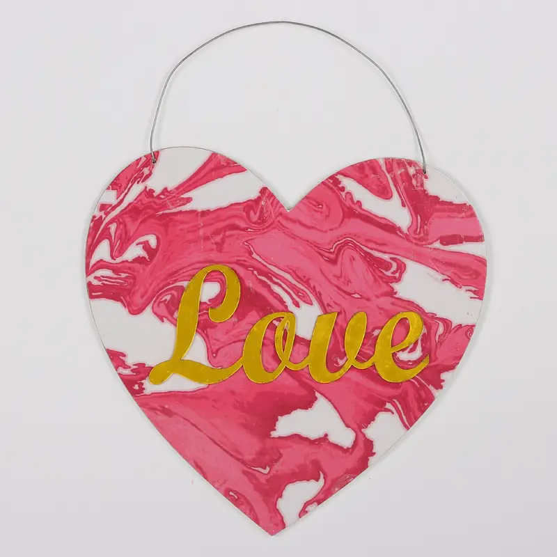 Valentine Red Hanging Heart Decor