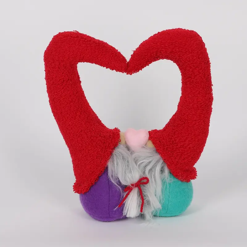 Valentines Fabric Gnomes in Heart Shape