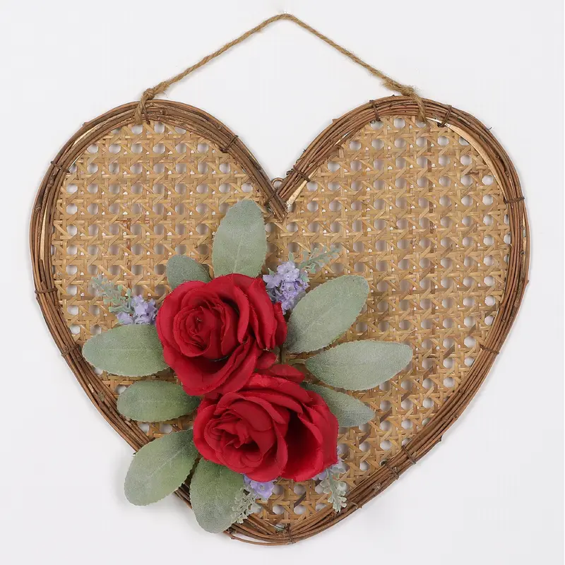 Valentines Hanging Heart with Red Roses