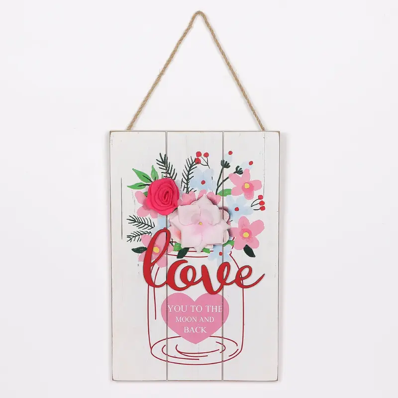 Valentines Hanging Wooden Signage