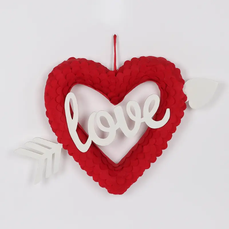 Valentines Red Hanging Heart with Love Sign