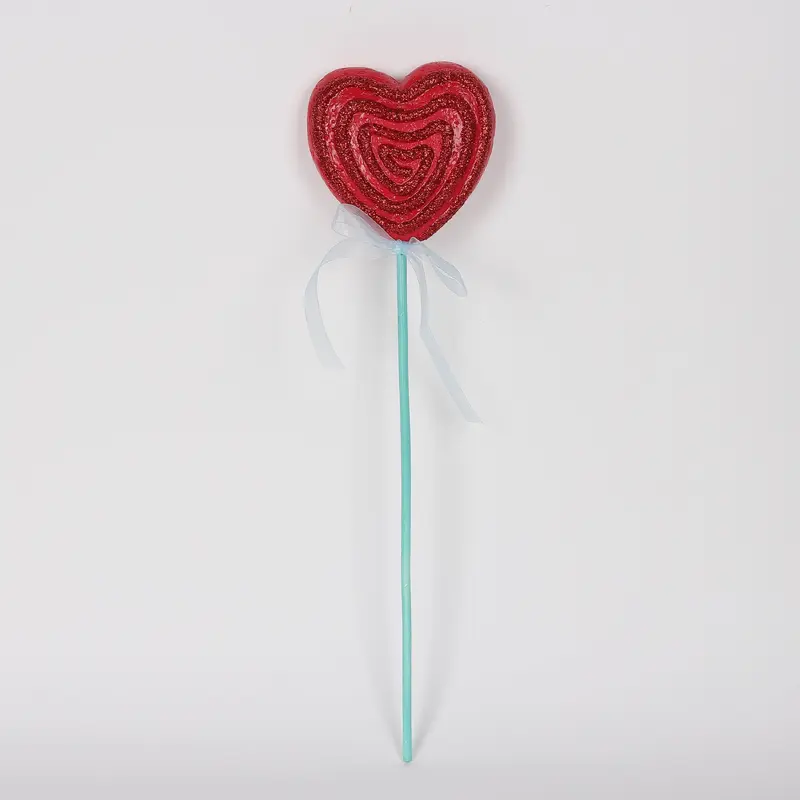 Valentines Red Heart Pick