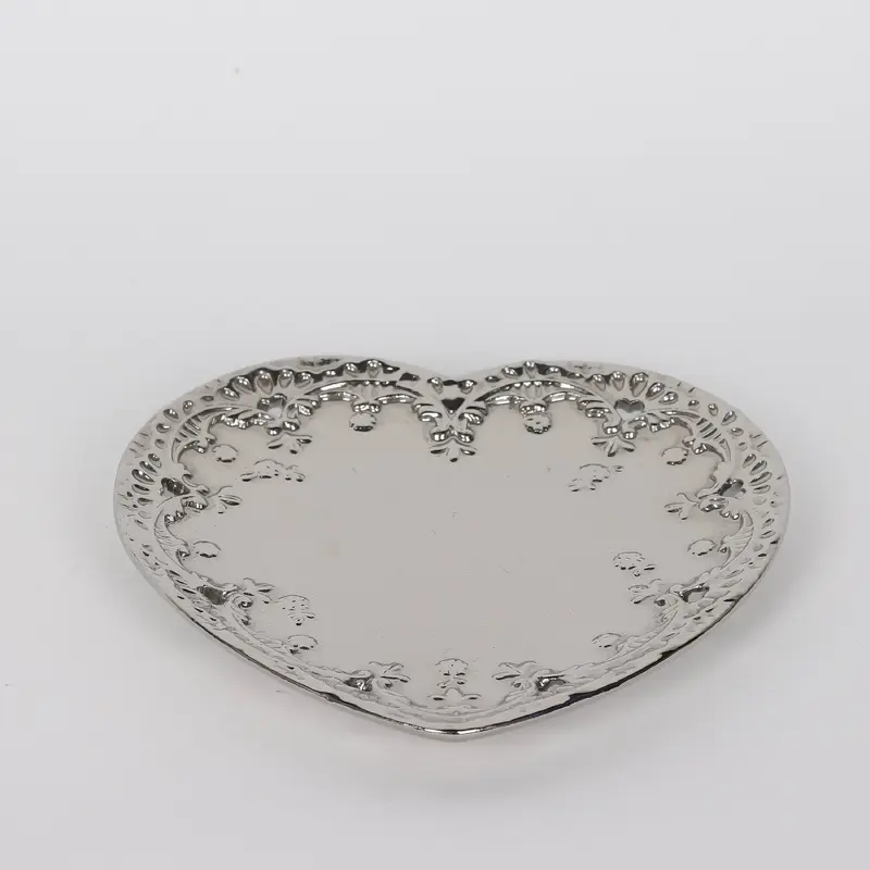 Valentines Silver Heart Table Top