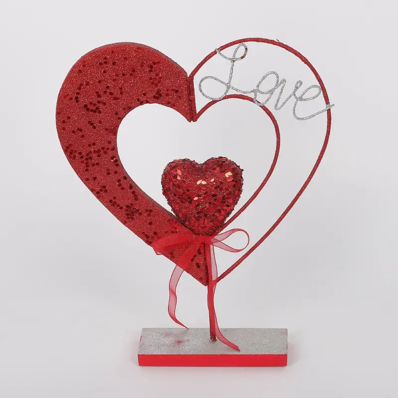 Valentines Wired Heart Table Top