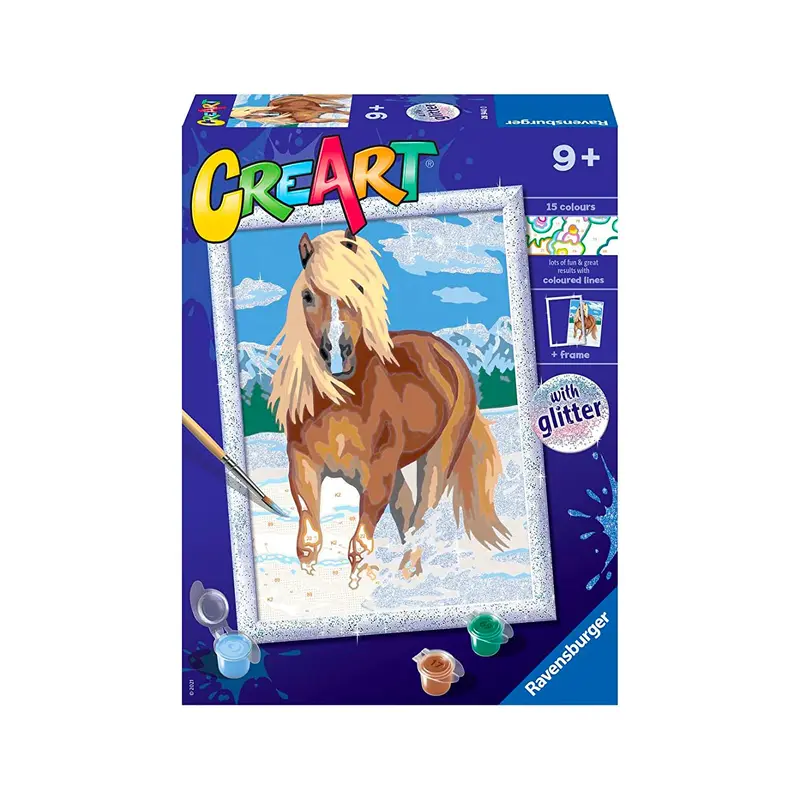 CreArt Kids Paint by Number Kit - Royal Horse