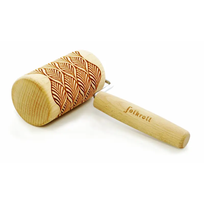 Mini Engraved Rolling Pin - Leaf