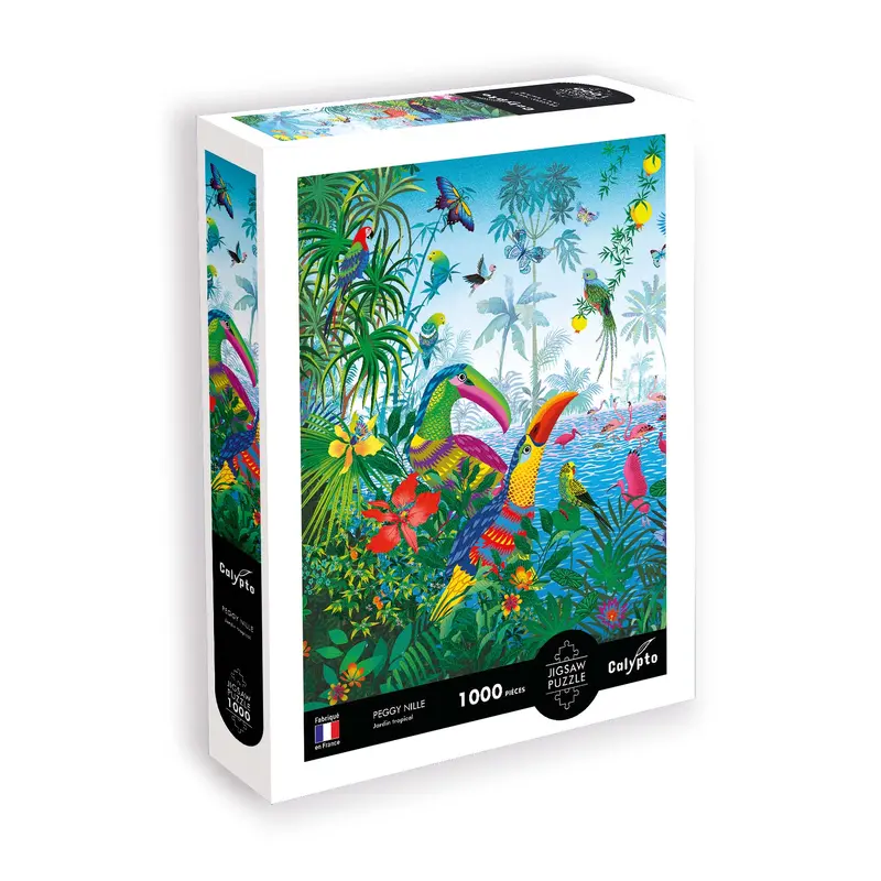1,000-Piece Puzzle - "Tropical Garden, Peggy Nille"