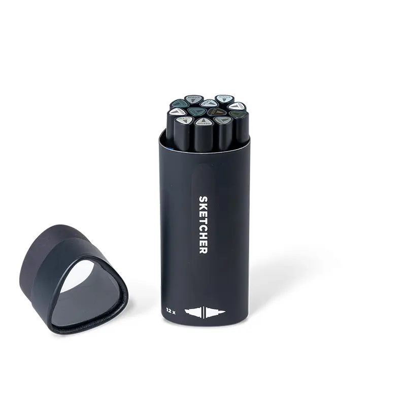 12-Pack Sketcher Markers - Main Grey #2 Set