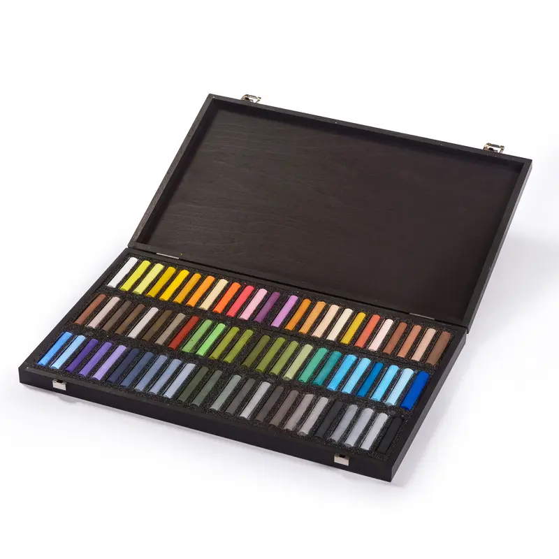 72-Piece Wooden Box Pastel Set - Landscape