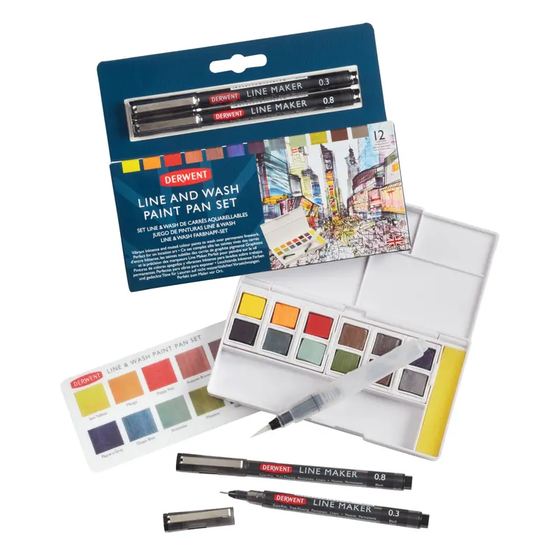 Line & Wash Paint Pan Set