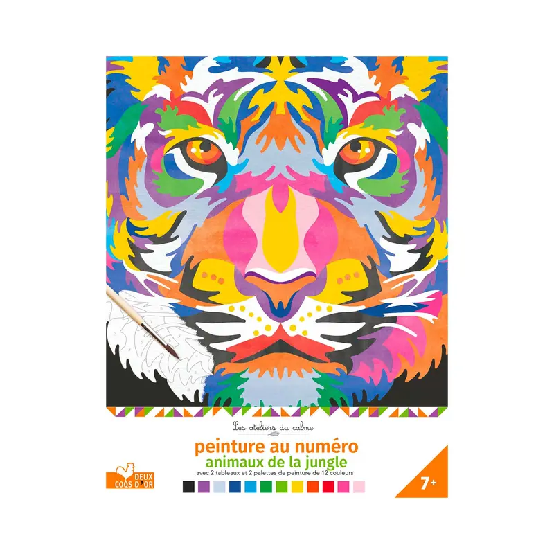 Peinture au numro : Animaux de la jungle - French Ed.