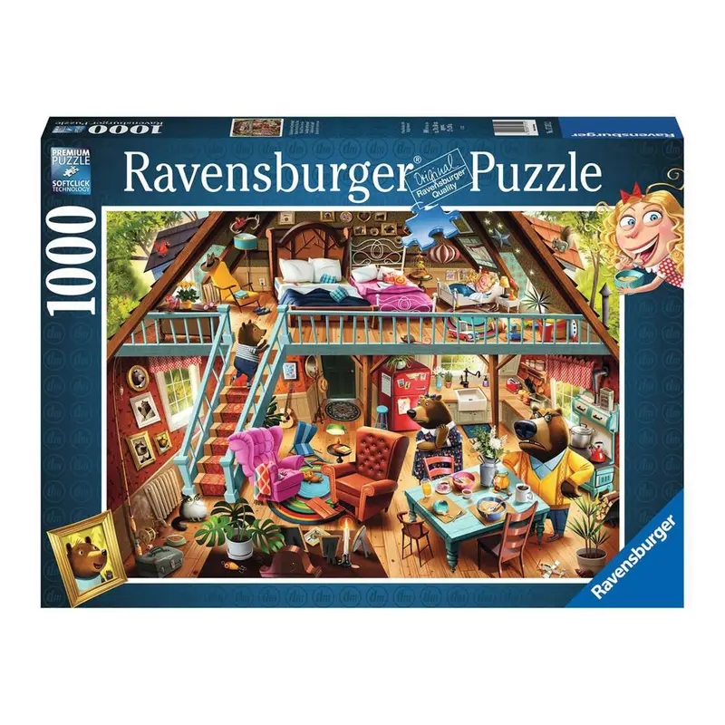 1,000-Piece Puzzle - "Goldilocks Gets Caught"