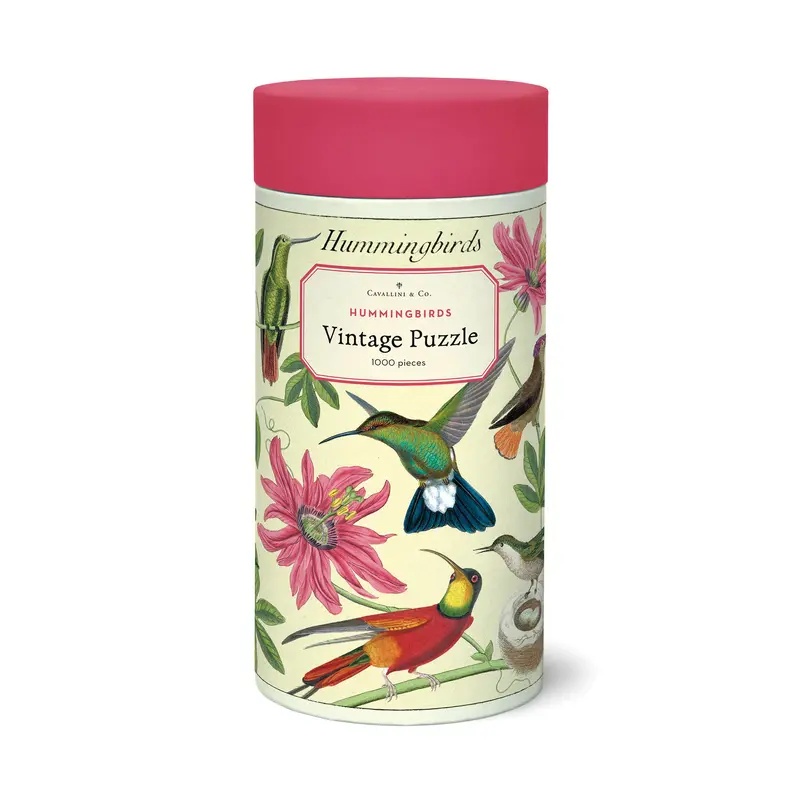1,000-Piece Vintage Puzzle - "Hummingbirds"