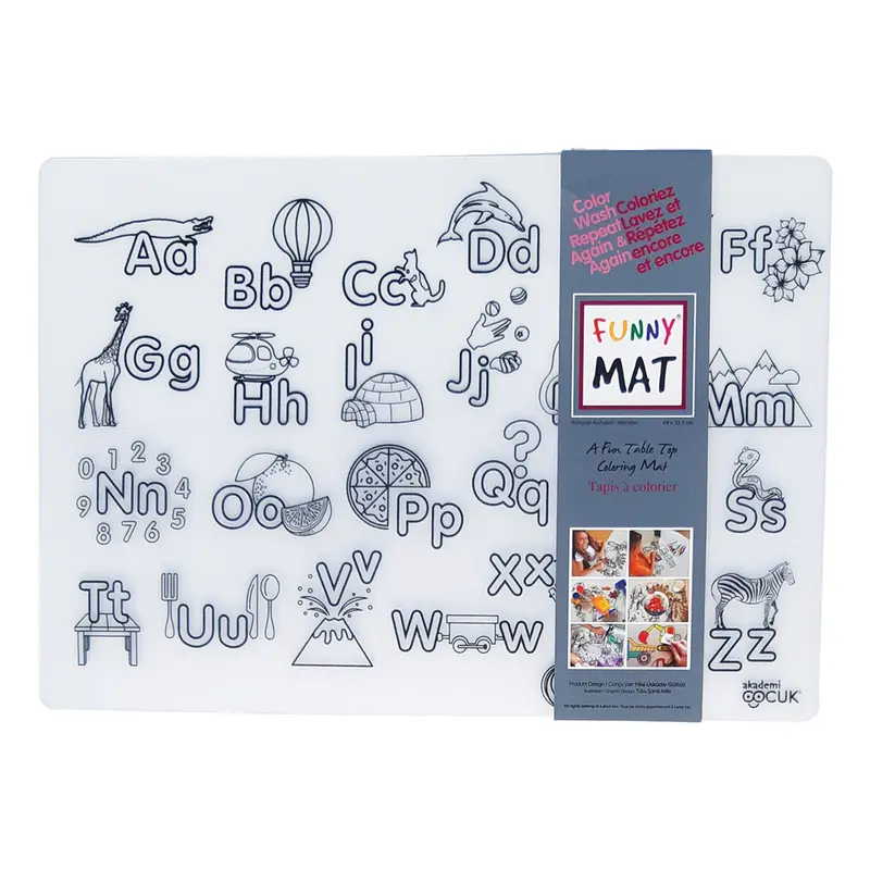 Funny Mat Colouring Placemat - Alphabet