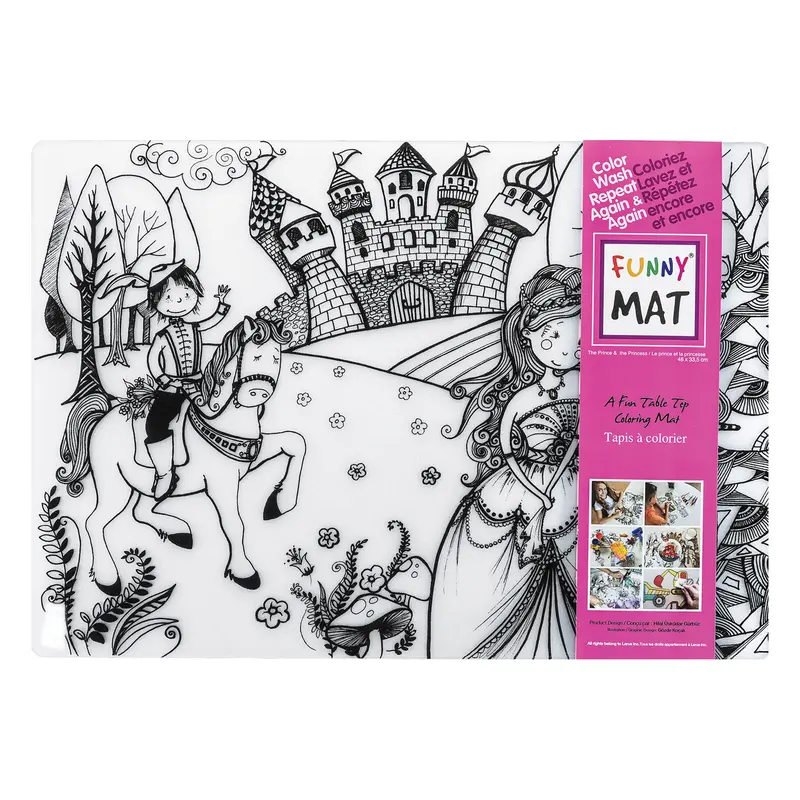 Funny Mat Colouring Placemat - Princess