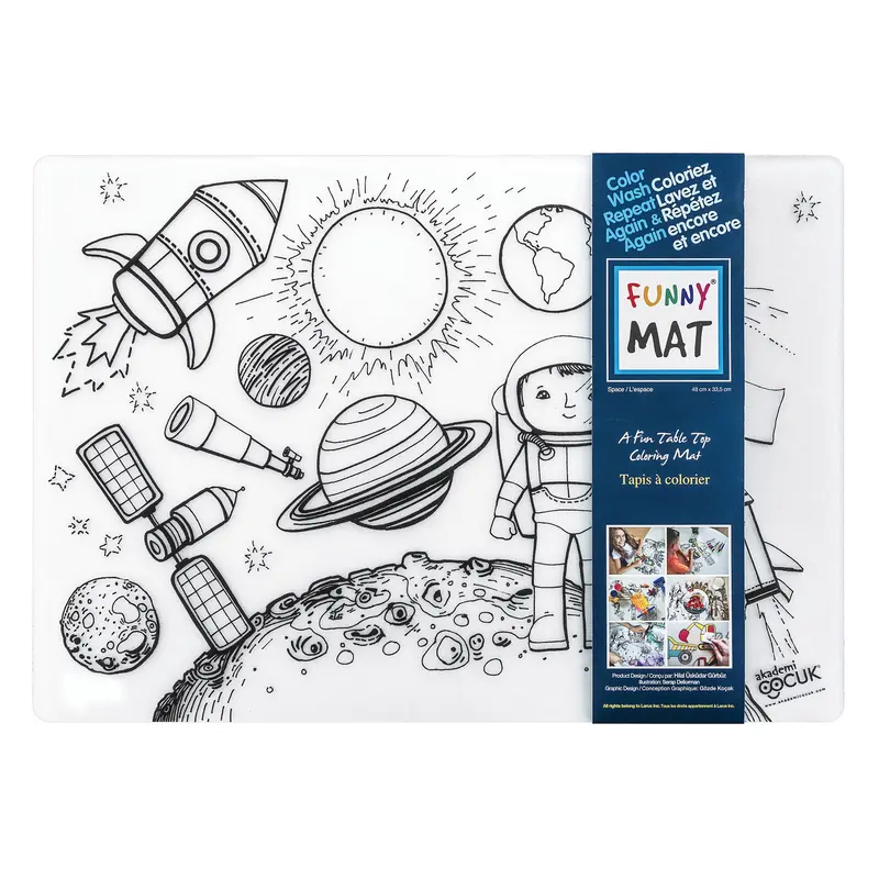 Funny Mat Colouring Placemat - Space
