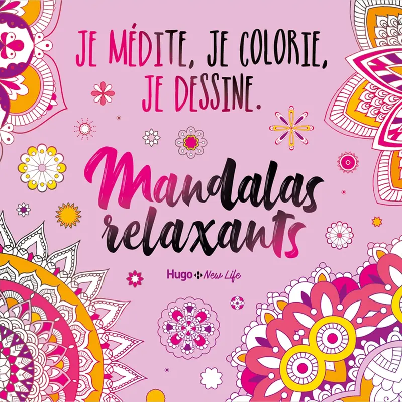 Mandalas relaxants: je mdite, je colorie, je dessine - French Ed.