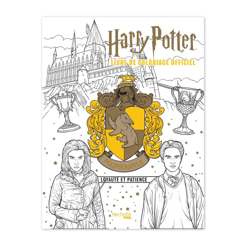 Poufsouffle: le livre de coloriage officiel : loyaut et patience - French Ed.