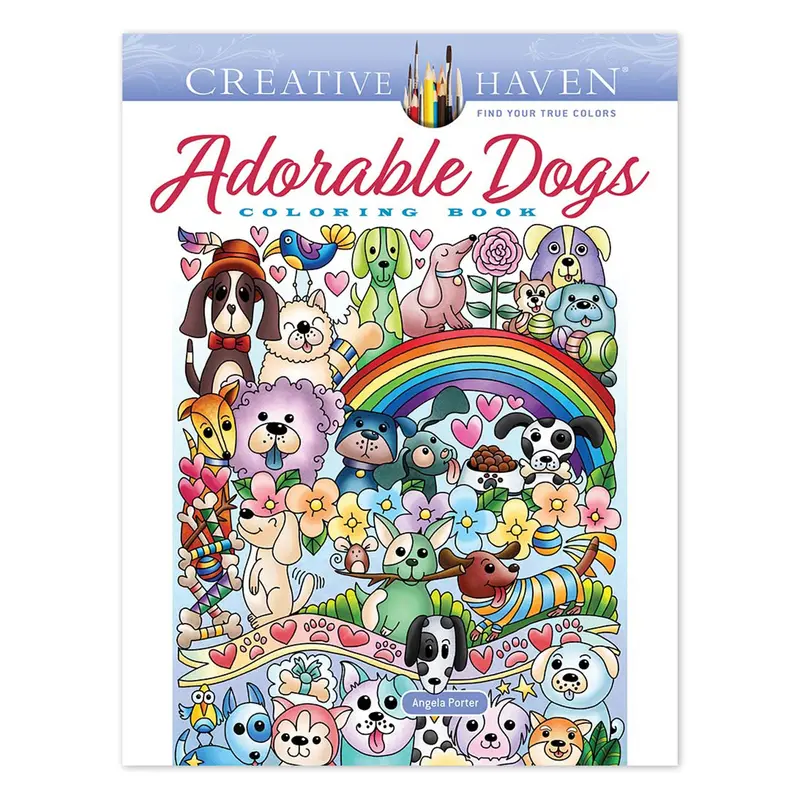 Adorable Dogs Colouring Book