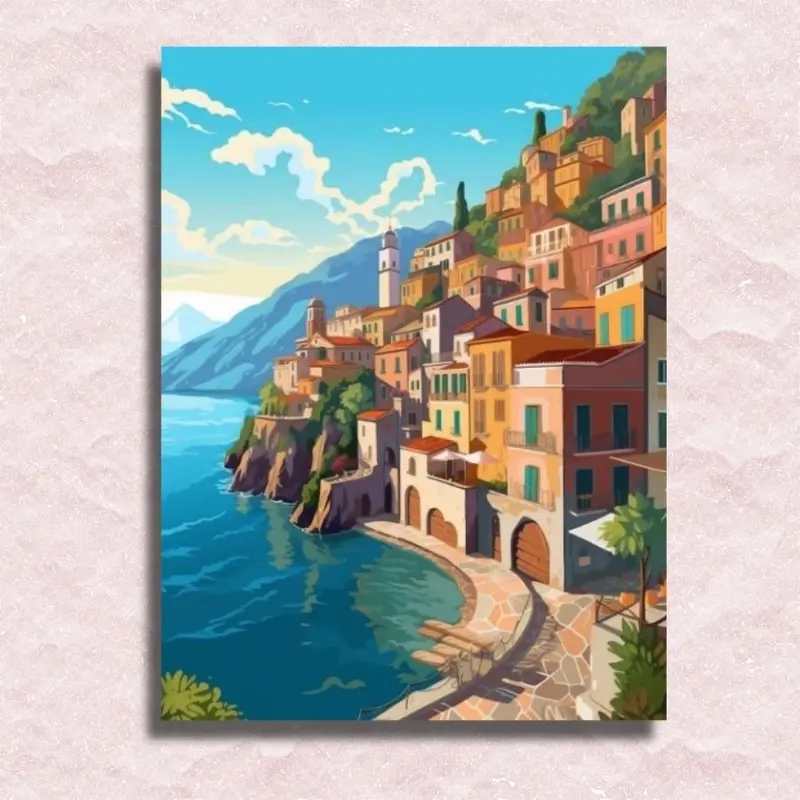 Amalfi Coast Italy - Paint by Numbers Kit