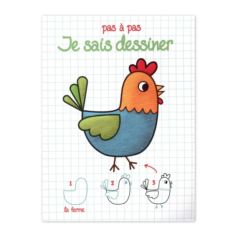 Je sais dessiner pas  pas : La ferme - French Ed.