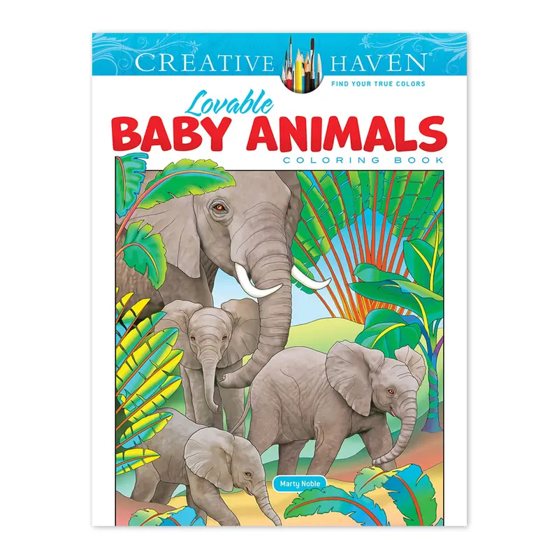 Lovable Baby Animals Colouring Book