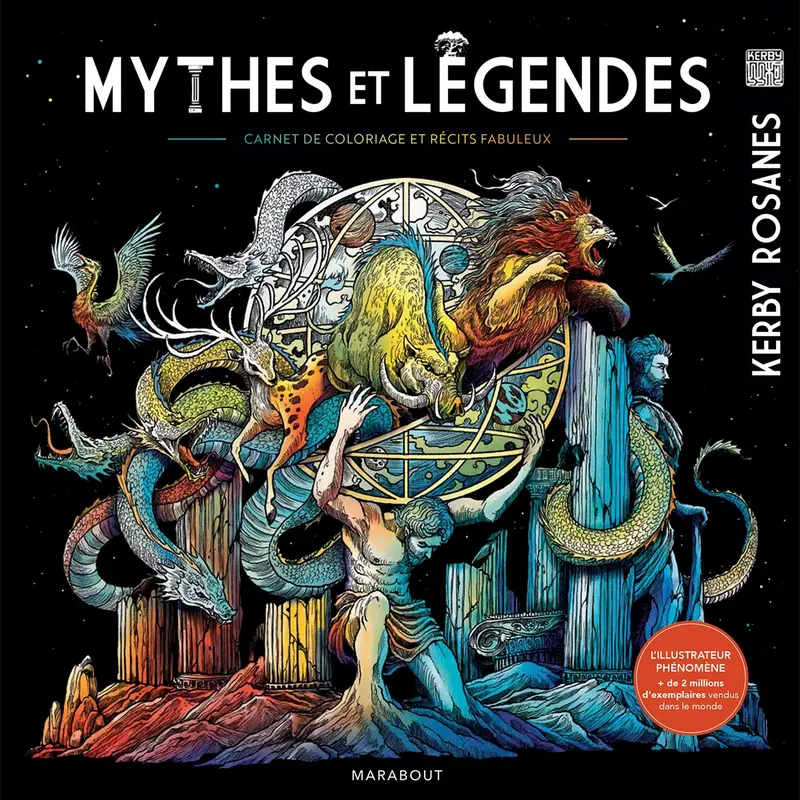 Mythes et lgendes : carnet de coloriage et rcits fabuleux - French Ed.