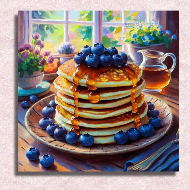 Pancakes with Blueberries