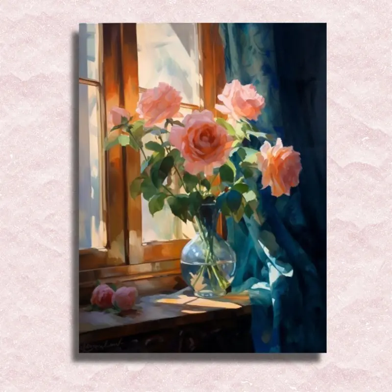 Roses on Windowsill