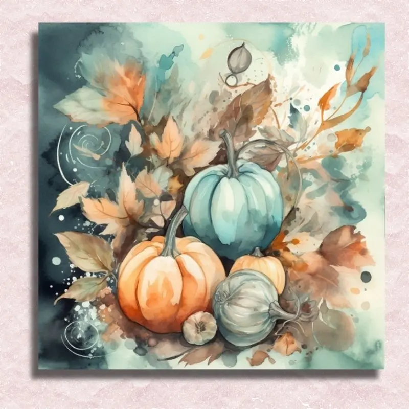Watercolor Style Pumpkins