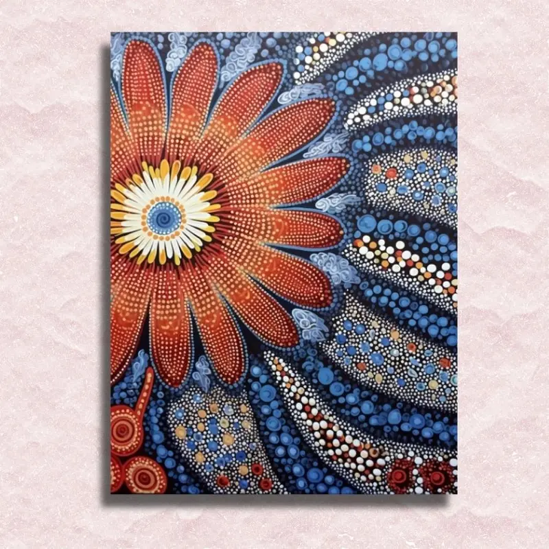 Aboriginal Art Flower - Paint by Numbers Kit