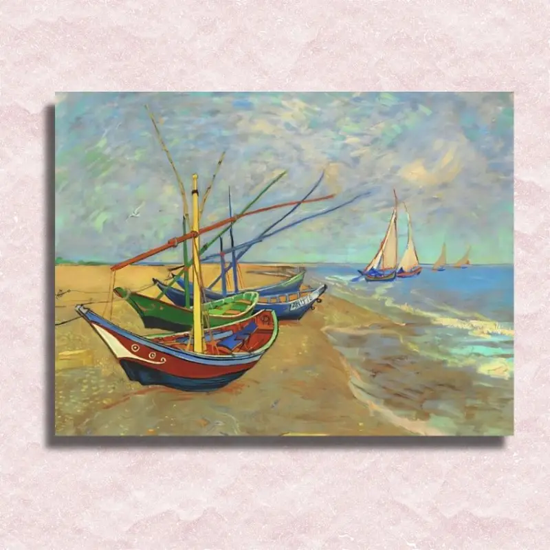 Van Gogh - Fishing Boats on the Beach